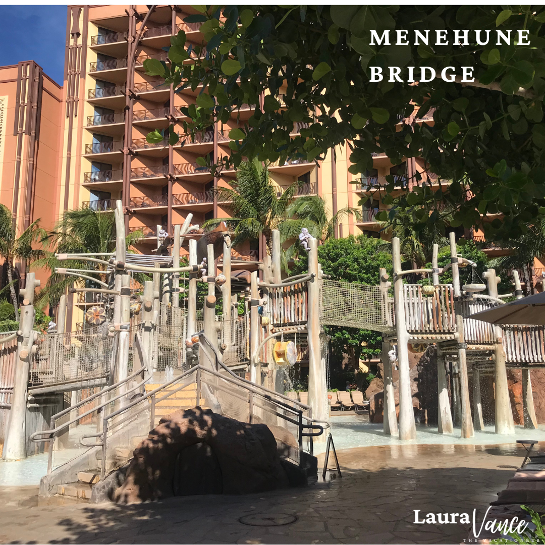 Menehune Bridge at Disney's Aulani in Hawaii