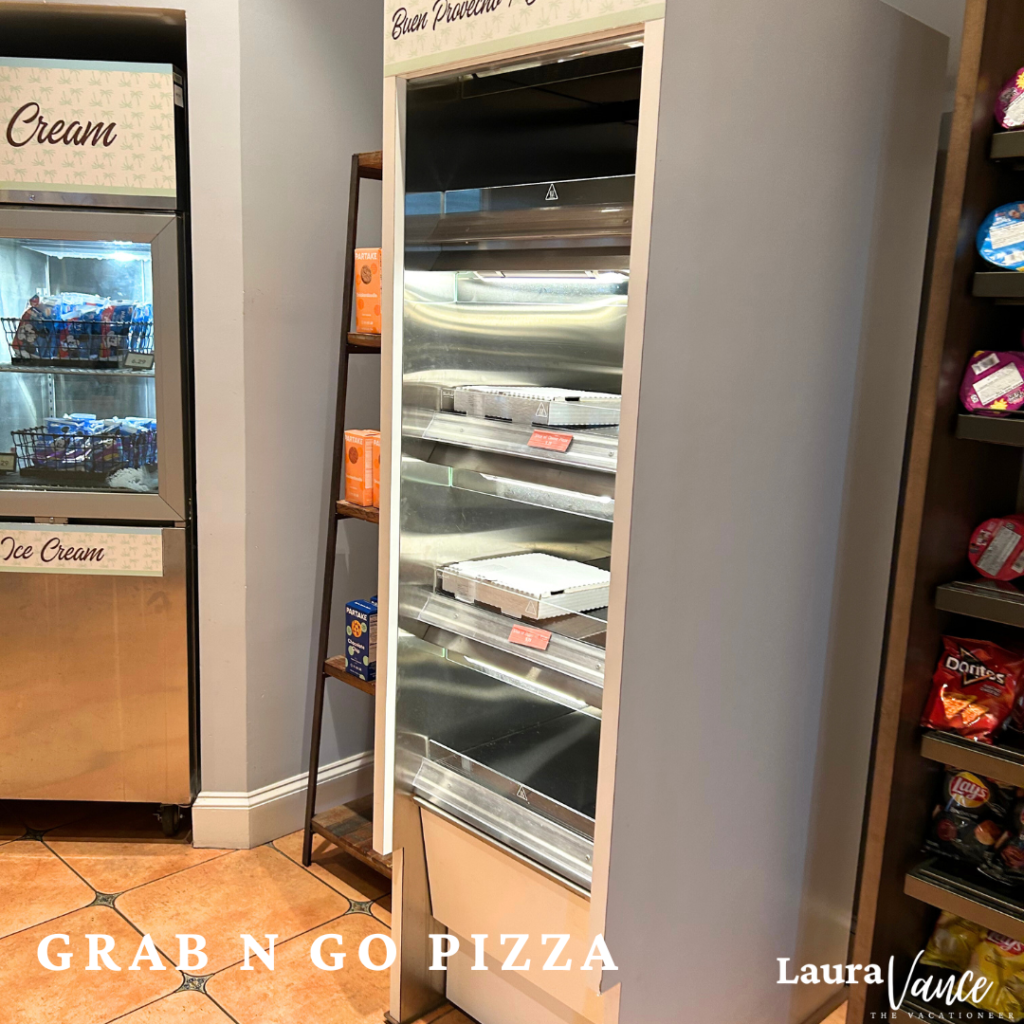 grab and go pizza at Caribbean Beach resort