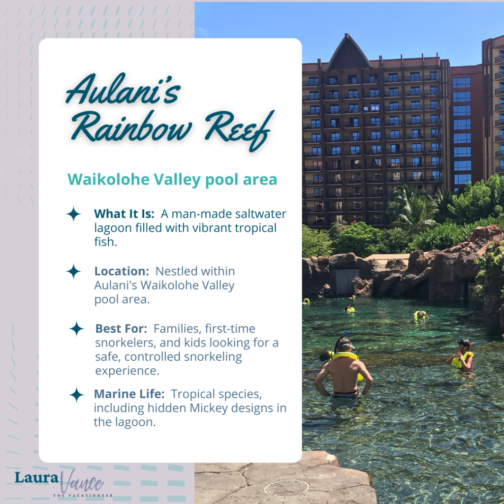 overview of Aulani's rainbow reef facts