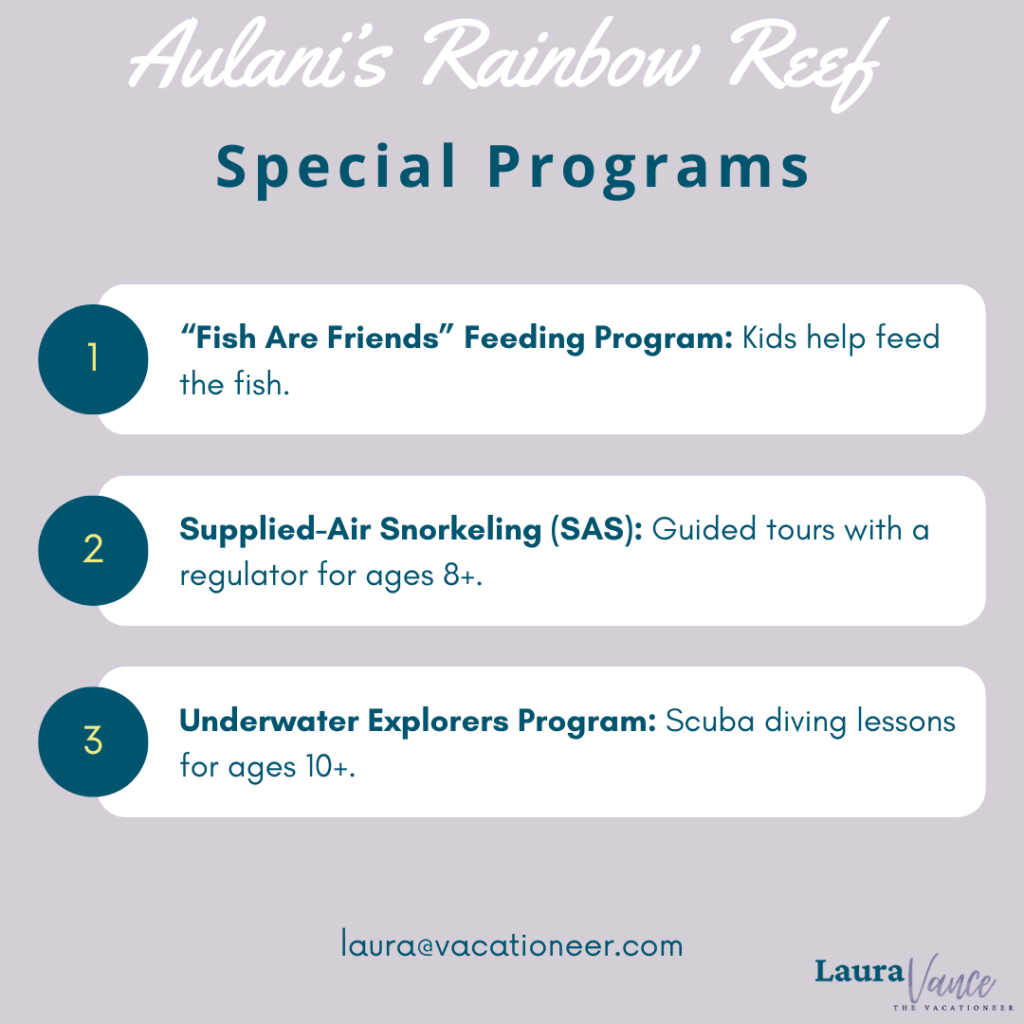 special programs at Rainbow Reef